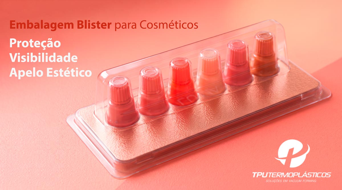 embalagem blister para cosméticos